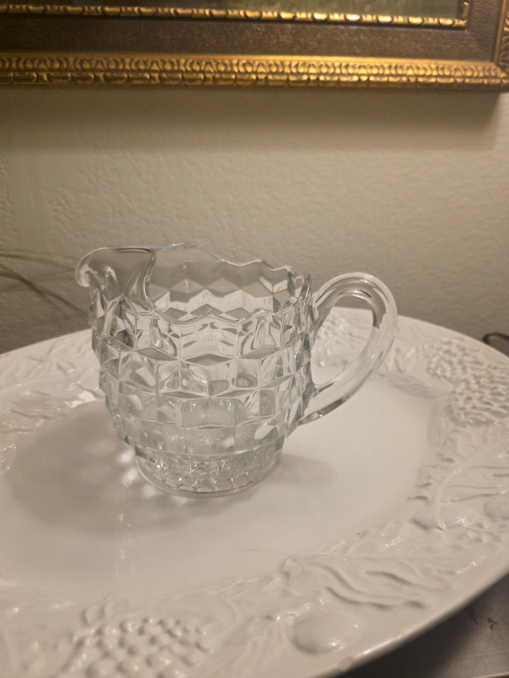 Vintage Fostoria Pitcher - Elegant Home Dining